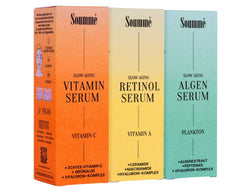 Anti Aging 3er Set - Algen Serum, Retinol Serum & Vitamin C Serum - Soummé GmbH
