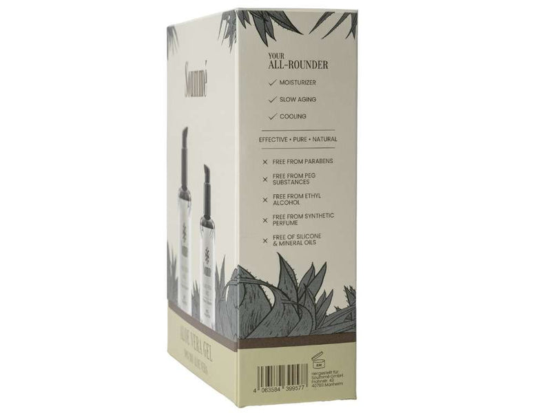 Geschenkbox Aloe Vera Gel mit 98% Bio Aloe Vera, mit Reisegröße 100ml & 200ml - Soummé GmbH