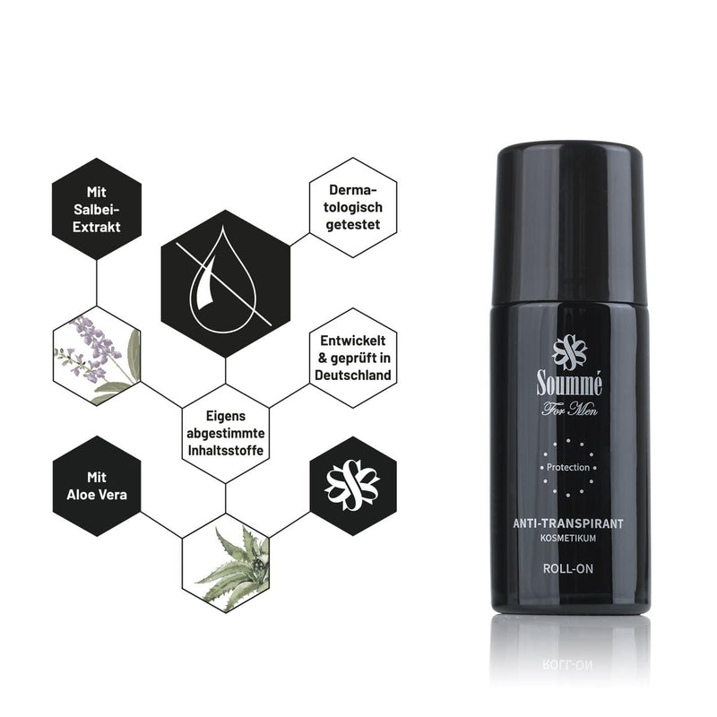 Antitranspirant Protection Roll-On for Men 50 ml - Kosmetikum - Soummé GmbH