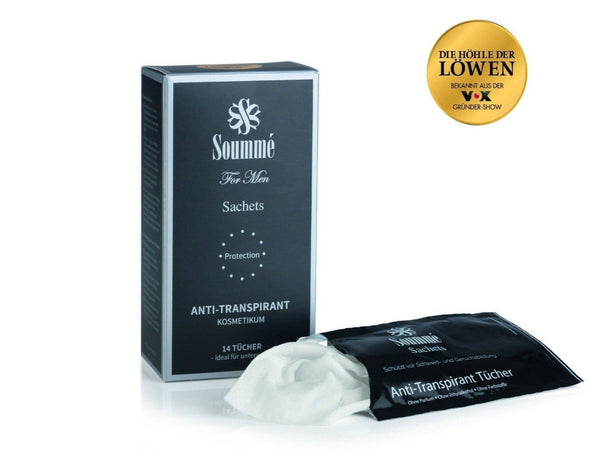 ▸ 14 Soummé Antitranspirant Sachets gegen Schwitzen an Füßen & Händen – Soummé GmbH